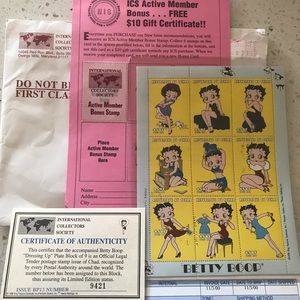 Betty Boop Collector Stamps